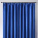 Cali Blue Thermal Blackout Pencil Pleat curtain in dubai