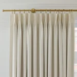 Pleated European Flax Linen Blackout Curtain