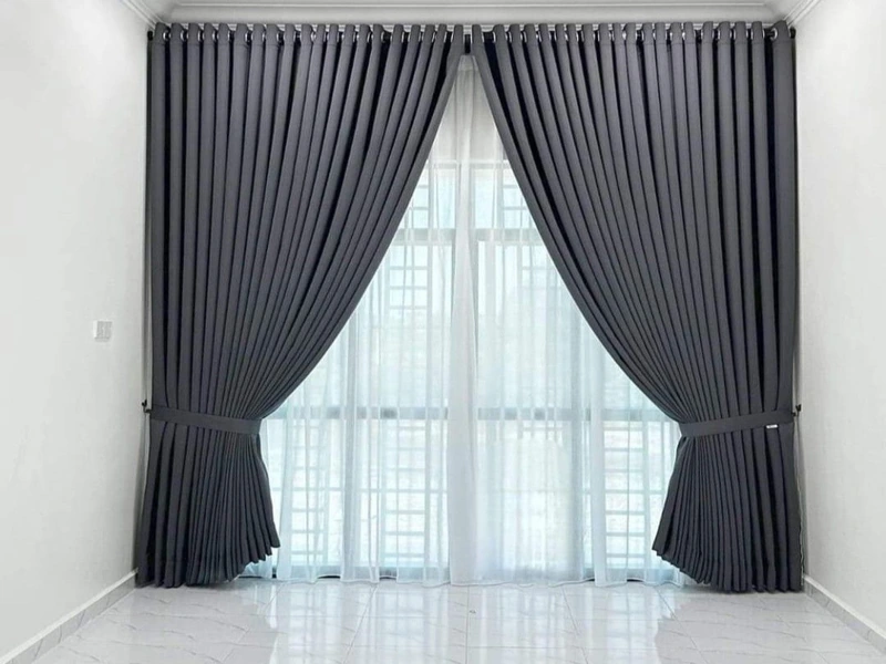 Sheer + Blackout Window Curtains Dubai